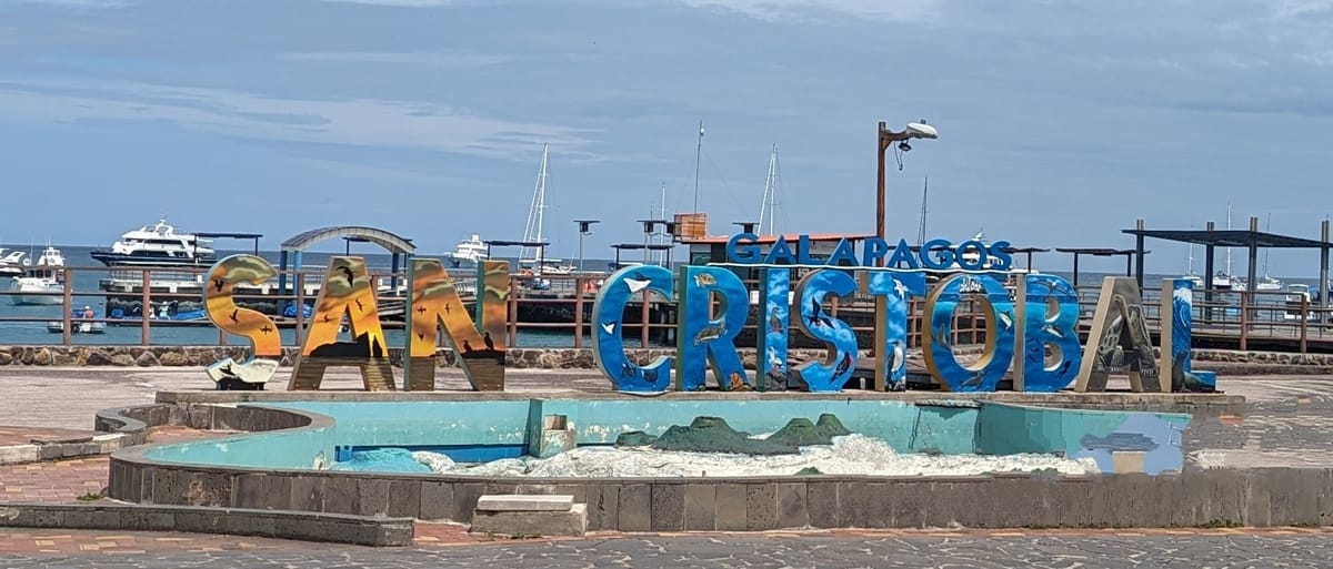 Along the Waterfront of Puerto Baquerizo, San Cristobal